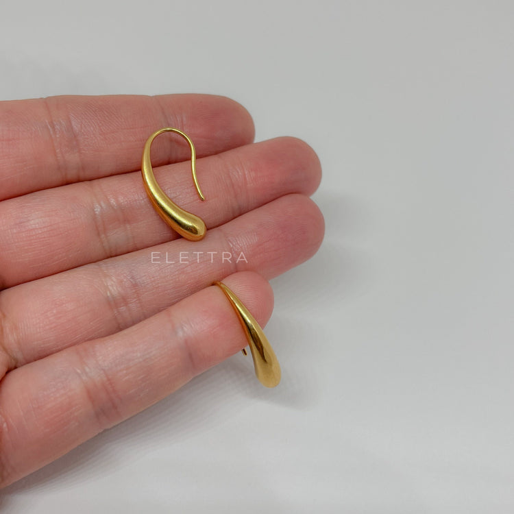 Gold Teardrop Earrings