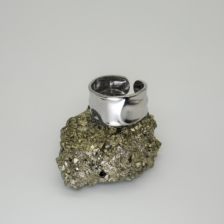Silver Cigar Band Ring