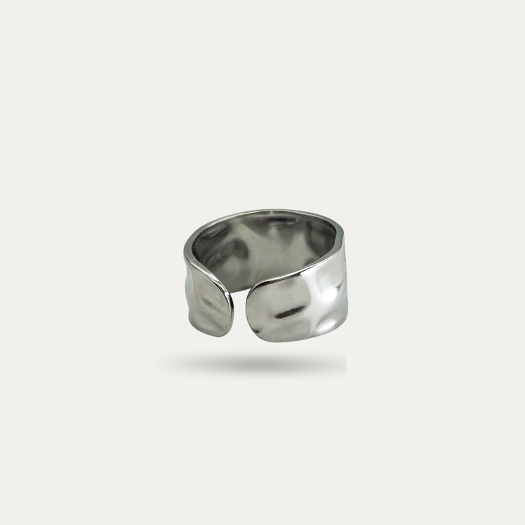 Silver Cigar Band Ring