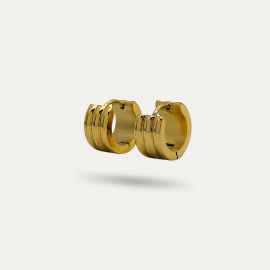 Gold Minimalistic Huggie Earrings
