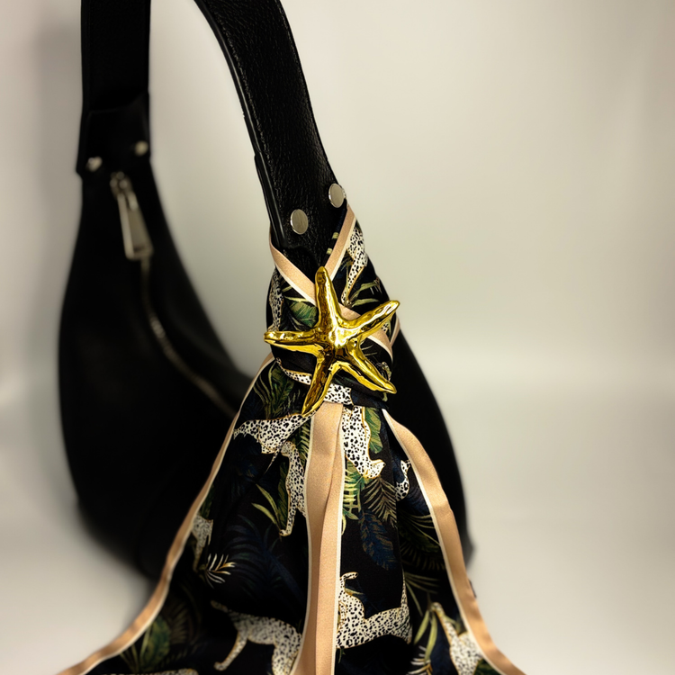 Gold Starfish Brooch Pin