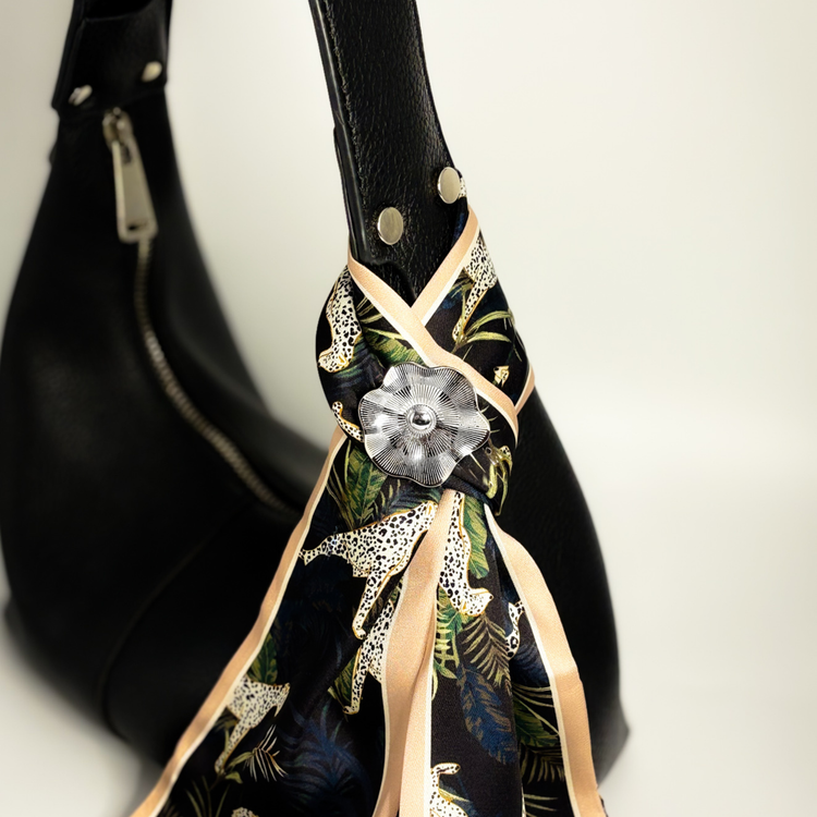 Silver Flower Brooch Pin