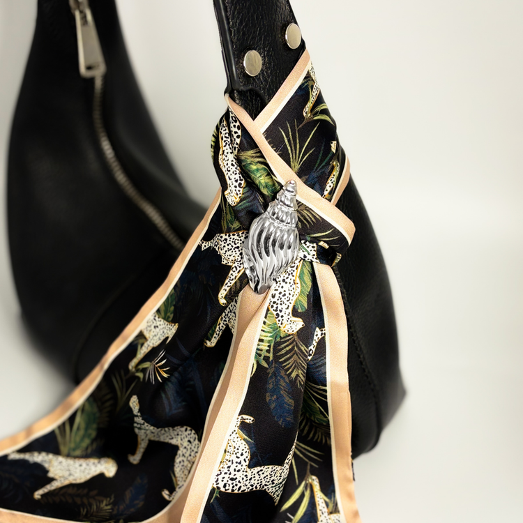 Silver Shell Brooch Pin