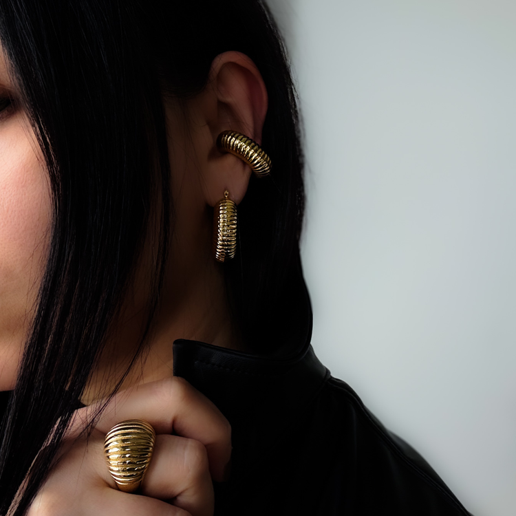 18K Gold Plated Ear Cuff
