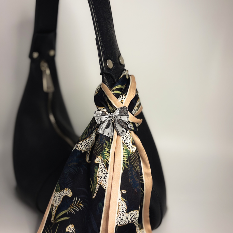 Silver Bow Brooch Pin