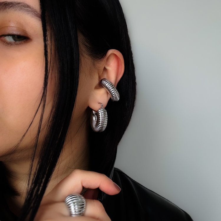 Silver Ear Cuff