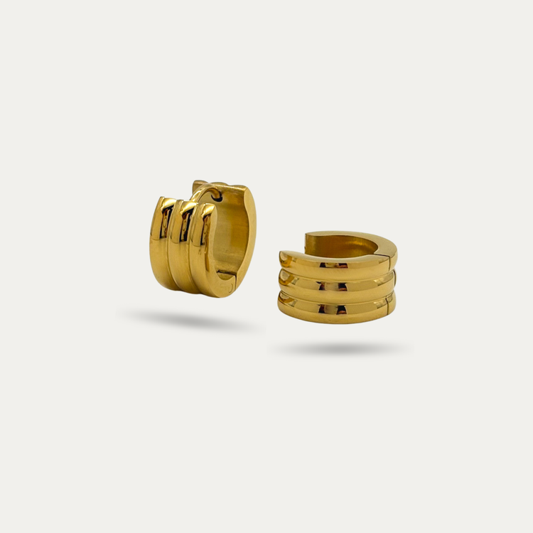 Gold Minimalistic Huggie Earrings
