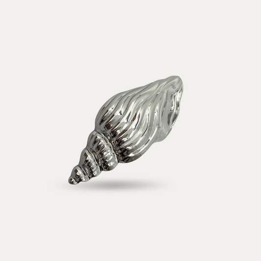Silver Shell Brooch Pin