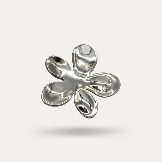 Silver Daisy Brooch Pin