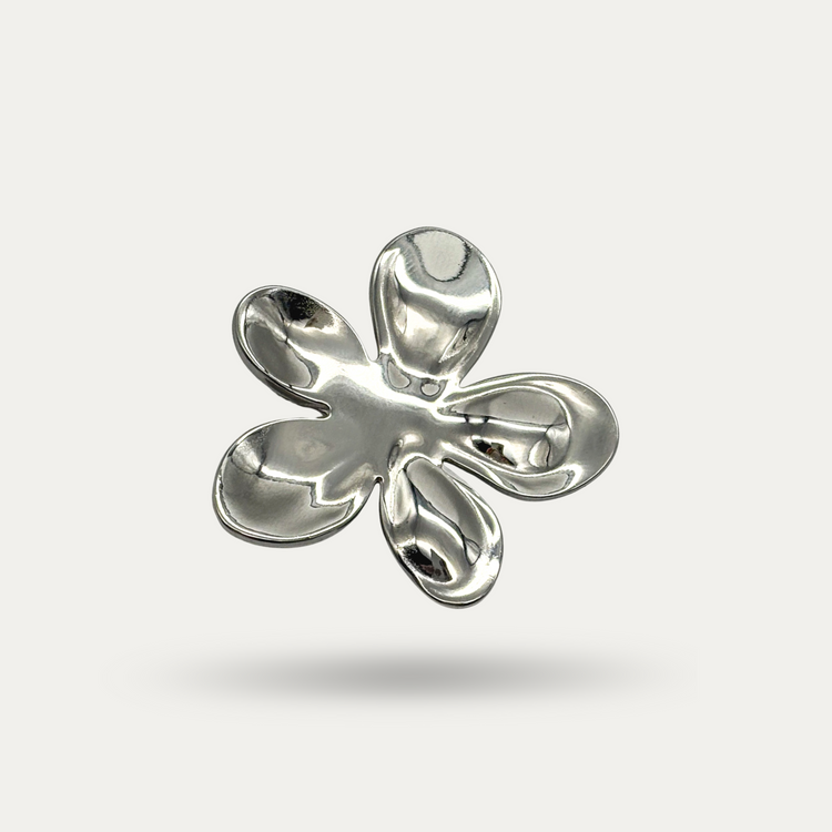 Silver Daisy Brooch Pin