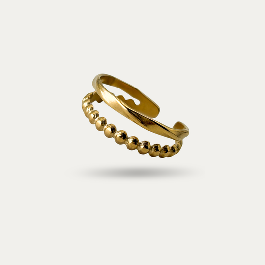 Two Band Gold Stacking Ring