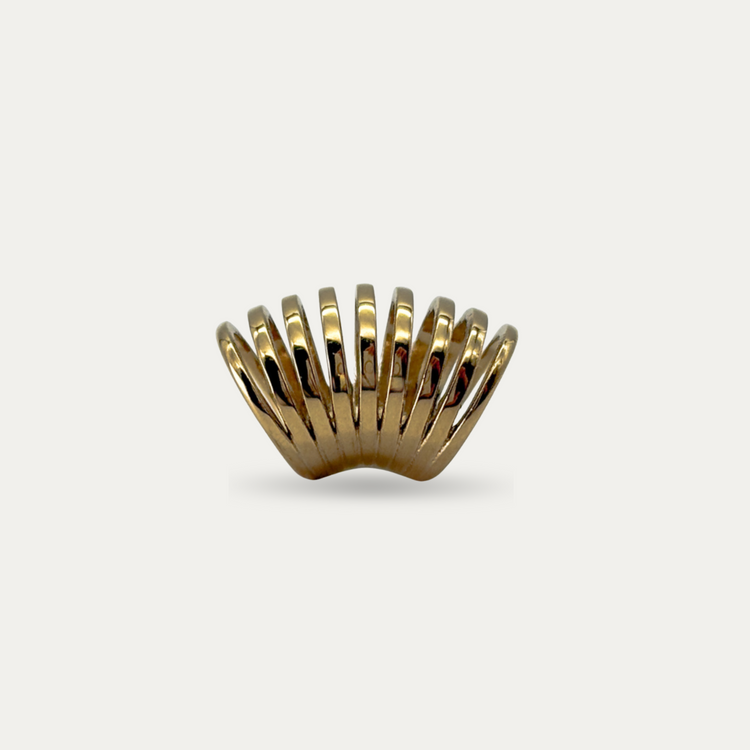 Gold-Plated Wide Ear cuff