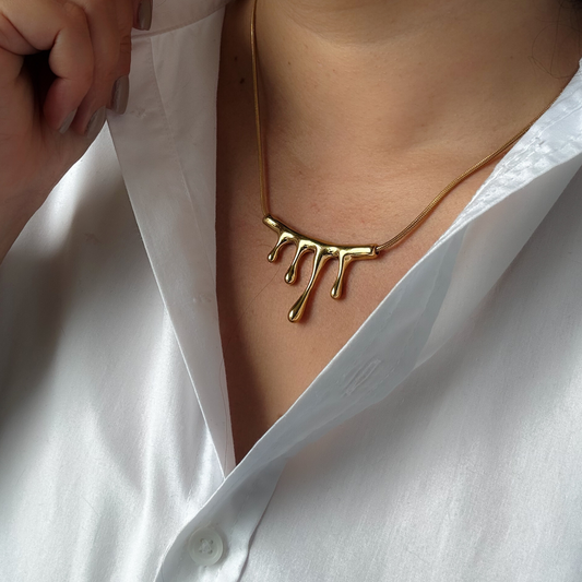 Gold Drip Necklace