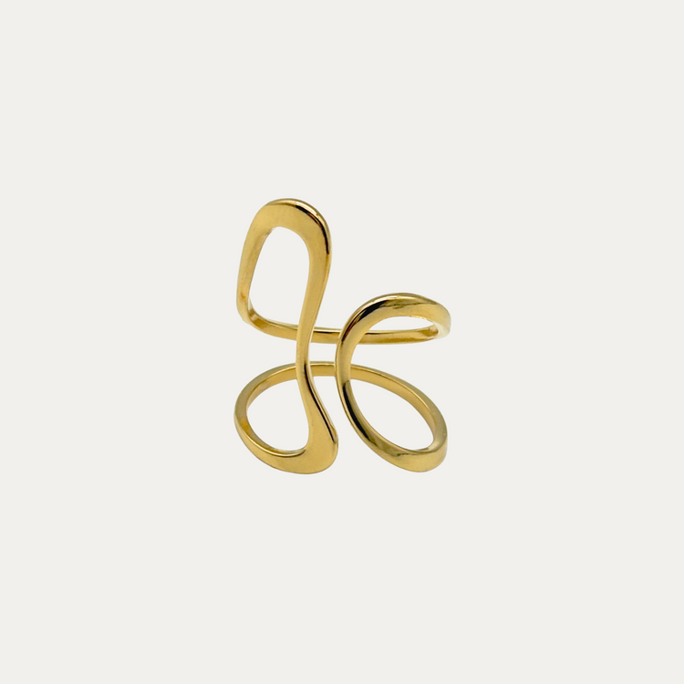 Gold Wave Ring