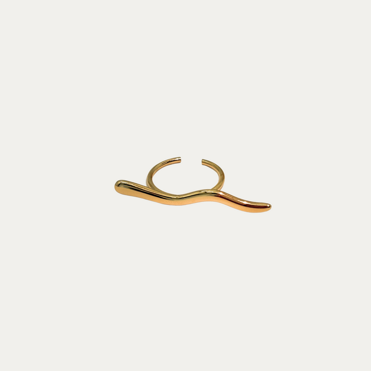 Gold Wave Ring