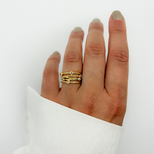 Multi-Band Gold Ring
