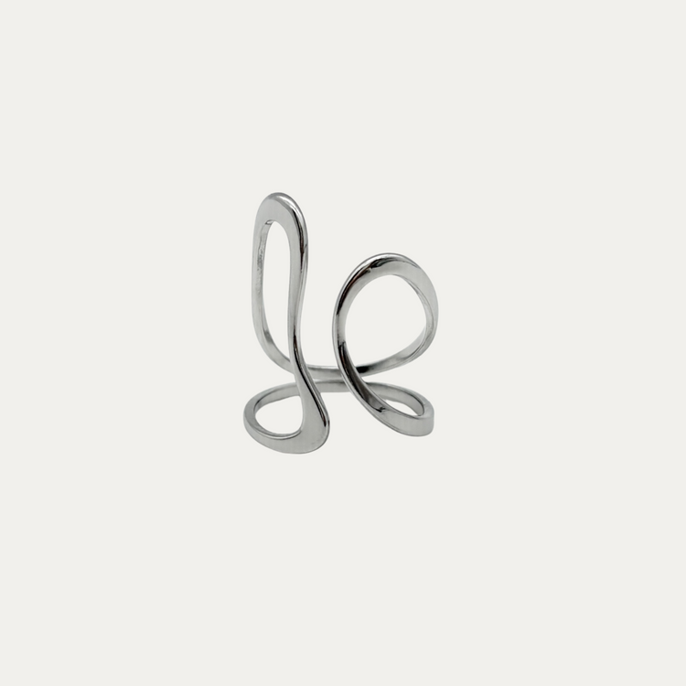 Silver Wavy Ring