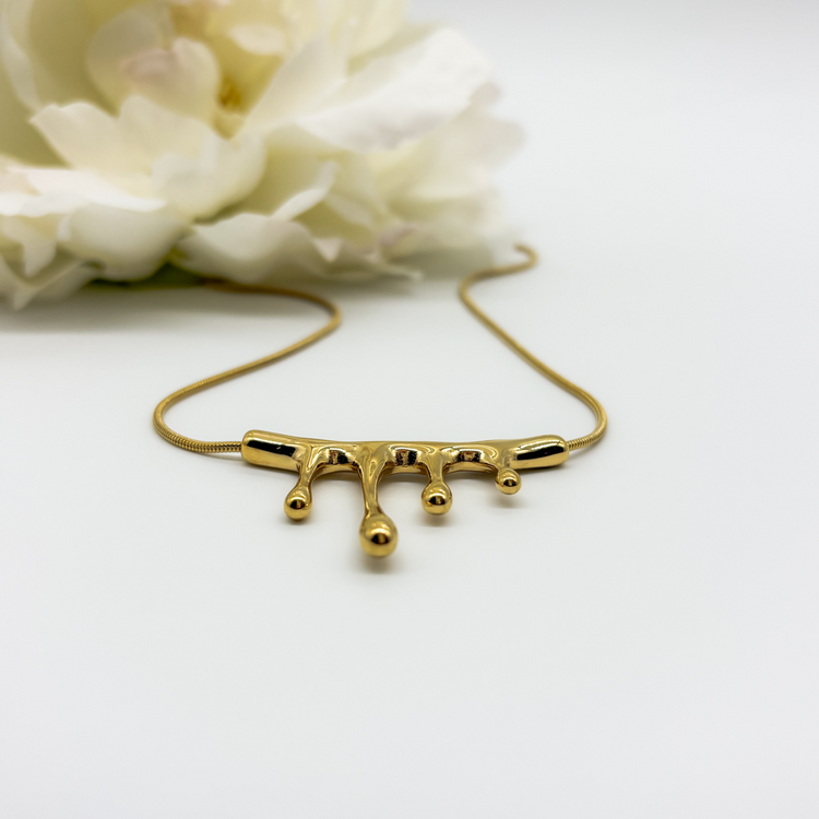 Gold Drip Necklace