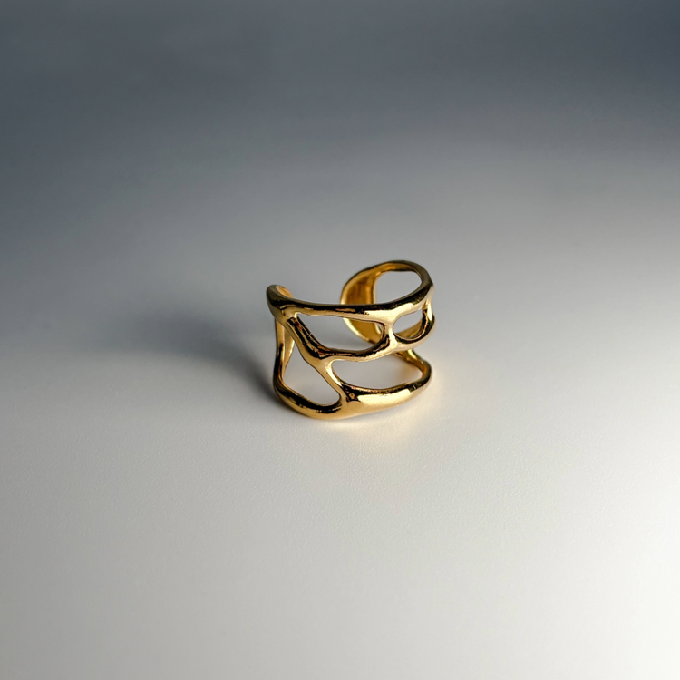 Gold Wave Ring