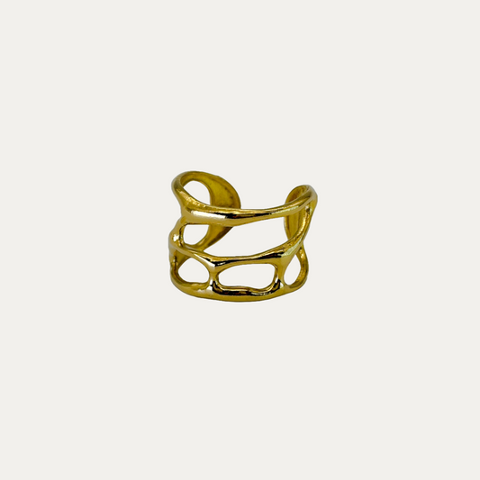 Gold Wave Ring