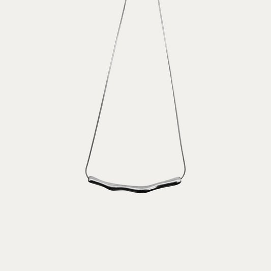 Silver Wave Necklace