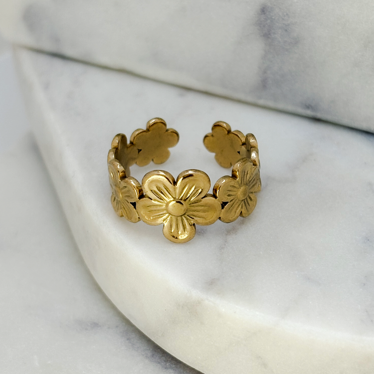 Gold Flower Ring