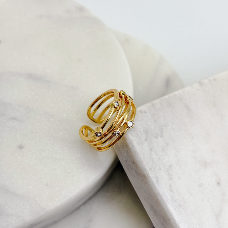 Multi-Band Gold Ring
