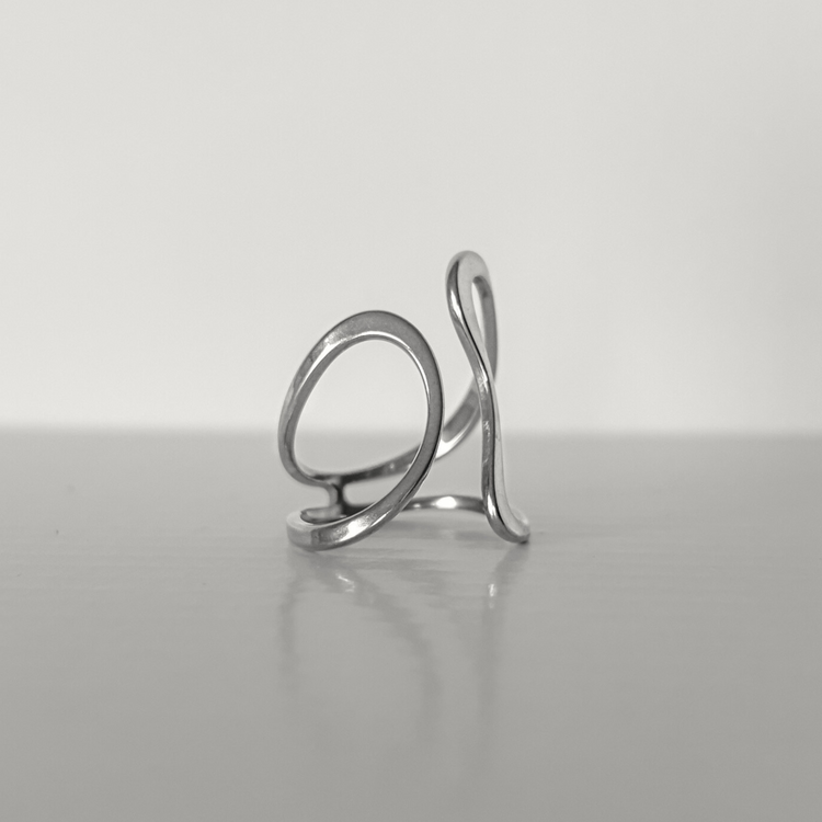 Silver Wavy Ring