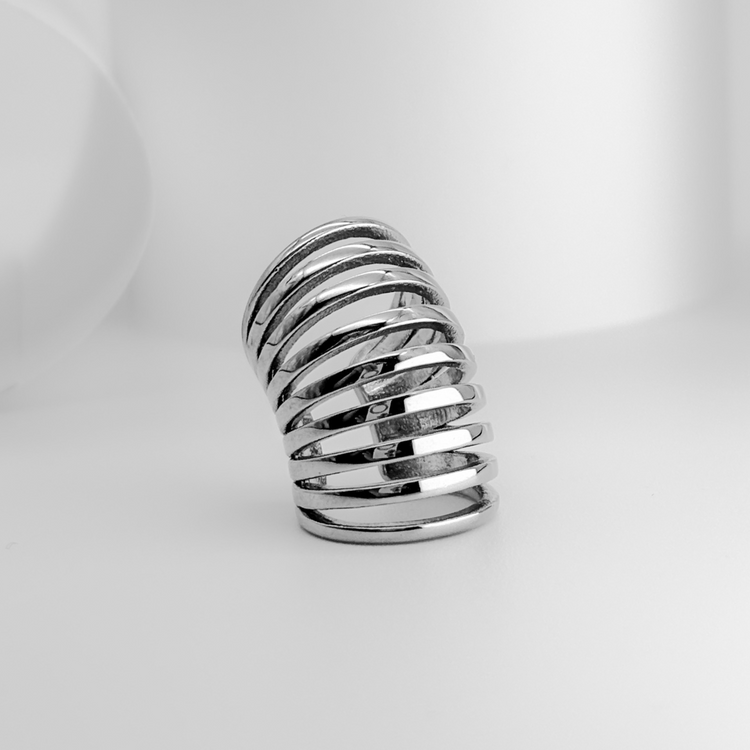 Silver Wide Ear Cuff