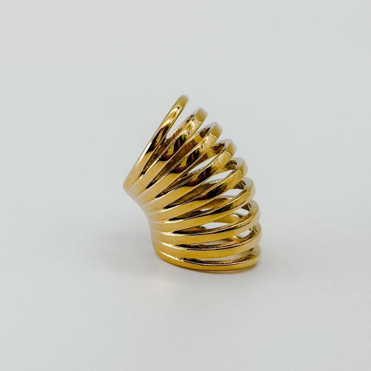 Gold-Plated Wide Ear cuff
