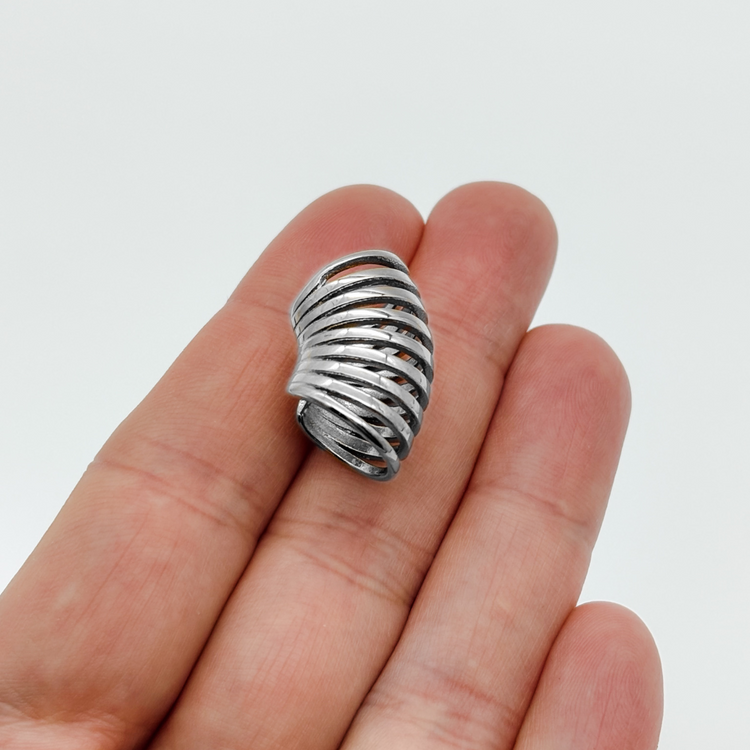 Silver Wide Ear Cuff