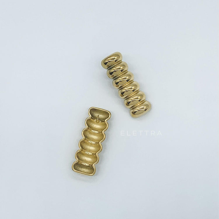 Gold Statement Stud Earrings