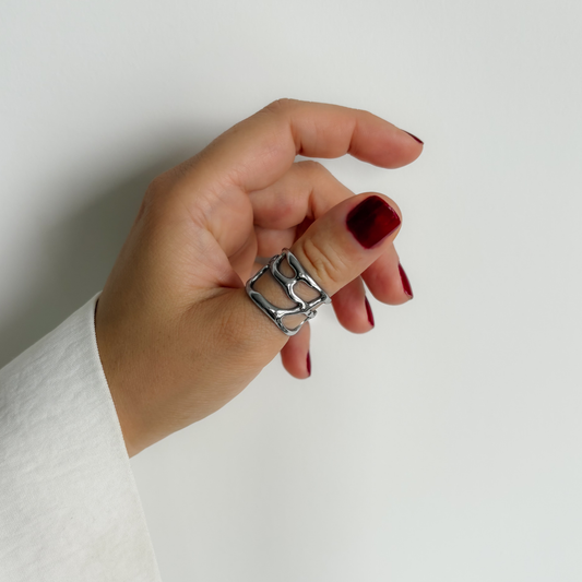 Silver Wave Ring