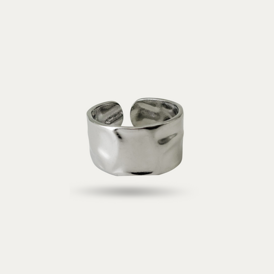 Silver Cigar Band Ring