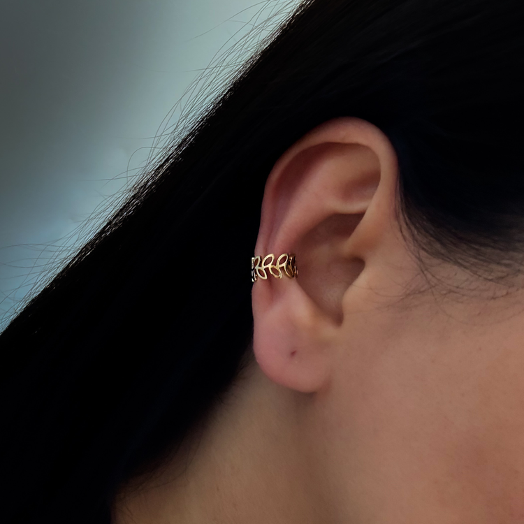 Gold Leaf Ear Cuff