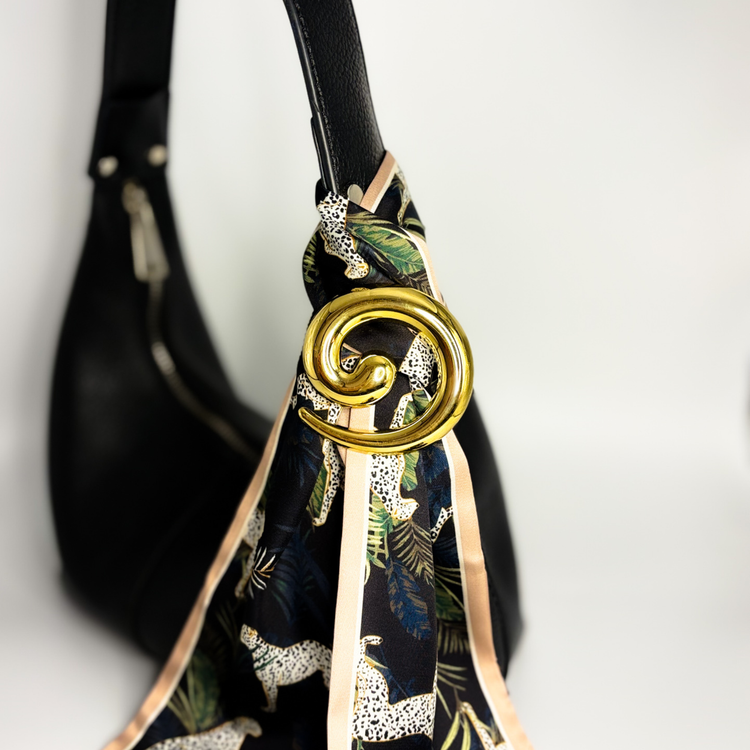 Gold Spiral Brooch Pin