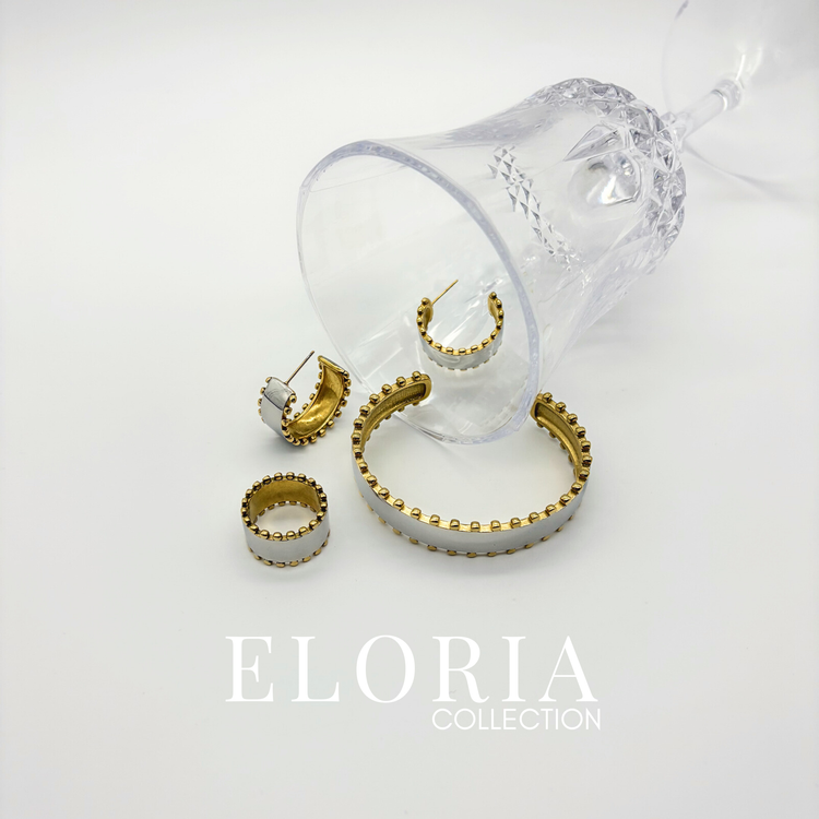 Two-Tone Sculptural Stainless Steel Ring