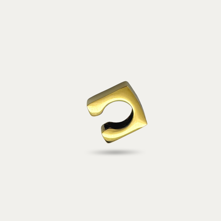 Square Chunky Gold Ear Cuff