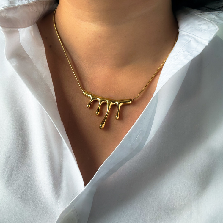 Gold Drip Necklace