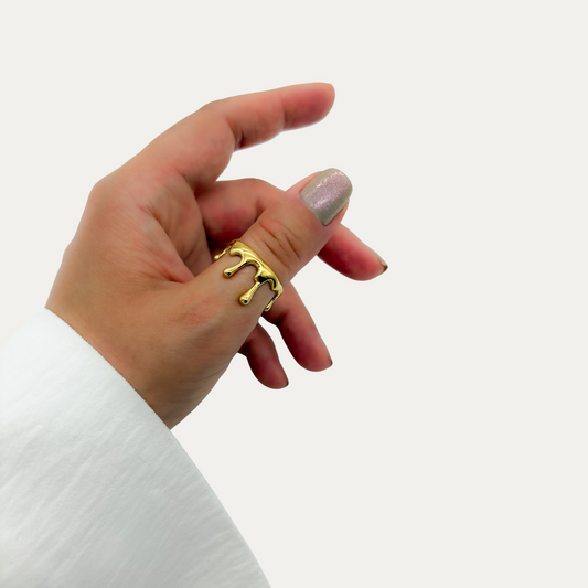 Gold Drip Ring