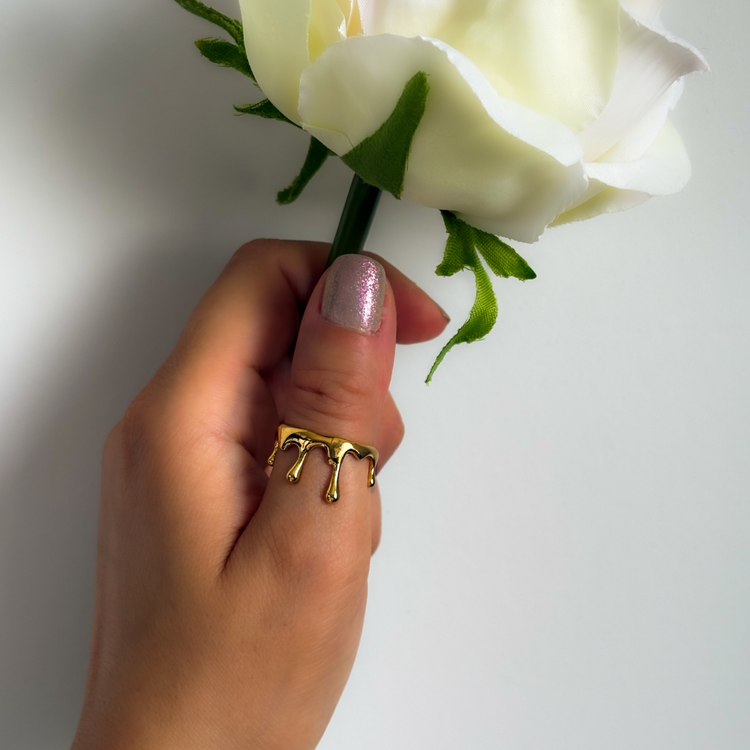 Gold Drip Ring