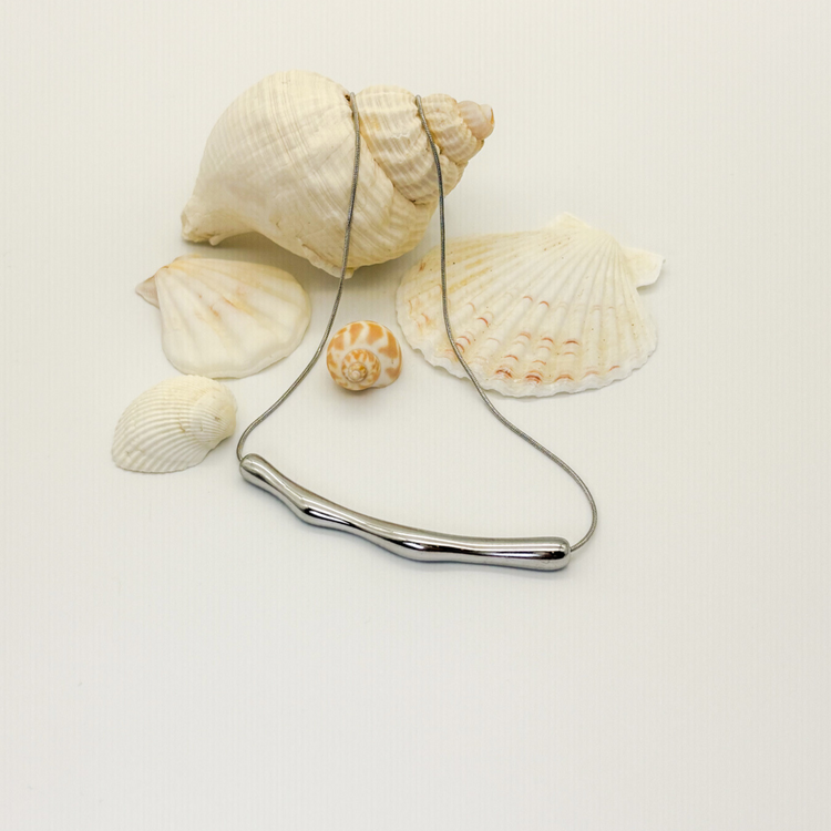 Silver Wave Necklace