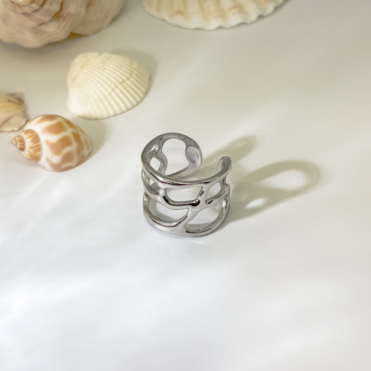 Silver Wave Ring
