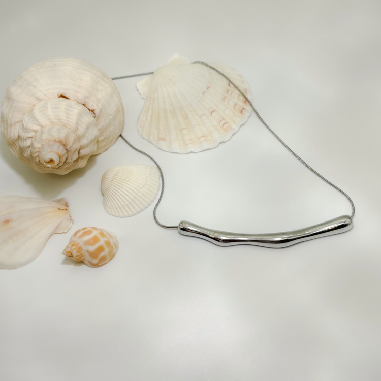 Silver Wave Necklace
