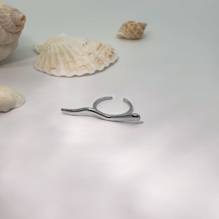 Silver Wave Ring