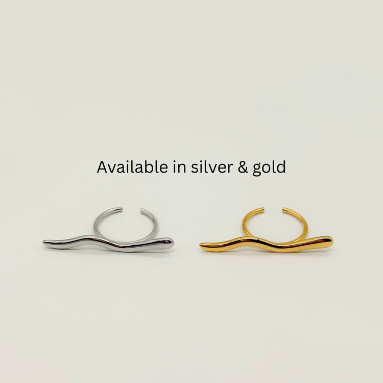 Gold Wave Ring