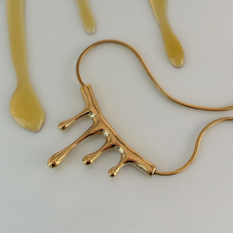 Gold Drip Necklace