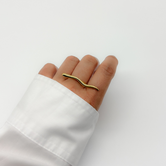 Gold Wave Ring