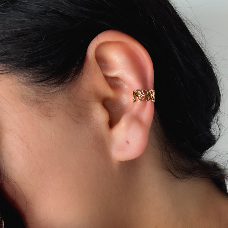Gold Leaf Ear Cuff