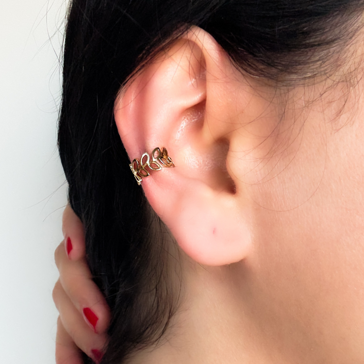 Gold Leaf Ear Cuff